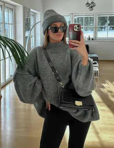 Merayla Fashion – Loose Fit Pullover Sweater | Cozy, Chic &amp; Confident