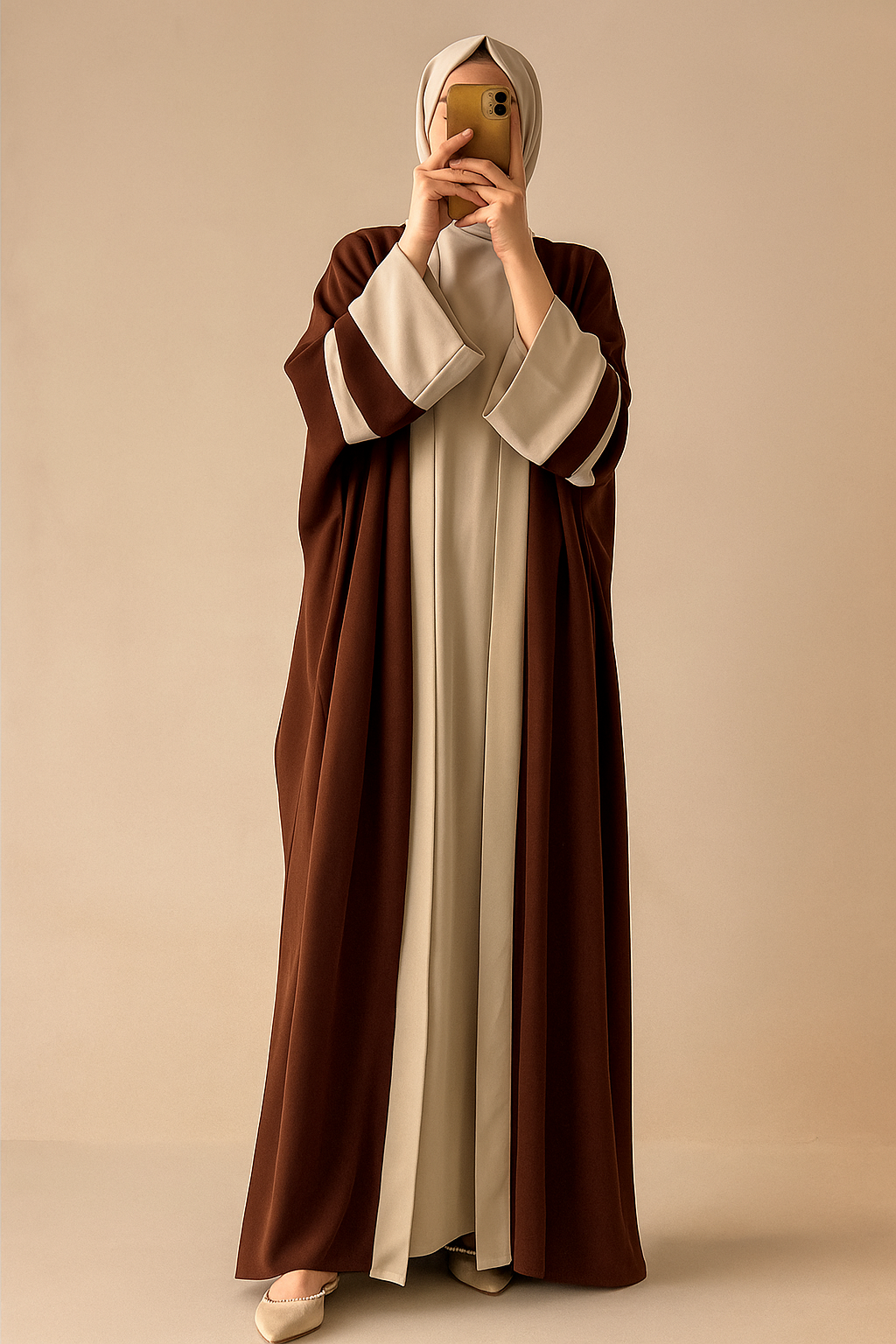 Merayla Signature Two-Piece Abaya Set – Elegant & Timeless Modesty