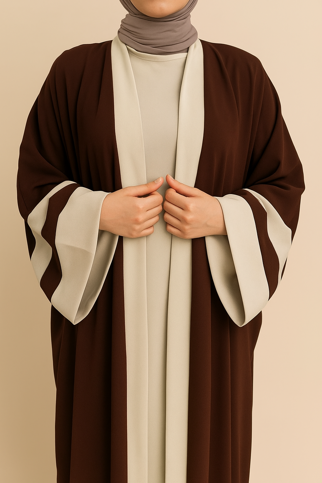 Merayla Signature Two-Piece Abaya Set – Elegant & Timeless Modesty