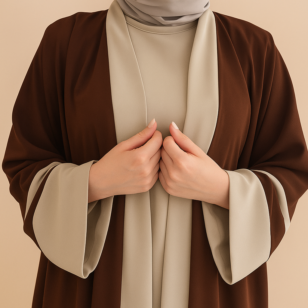 Merayla Signature Two-Piece Abaya Set – Elegant & Timeless Modesty