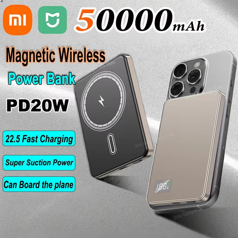 Xiaomi Mijia Magnetic Wireless PowerBank For iPhone/Samsung