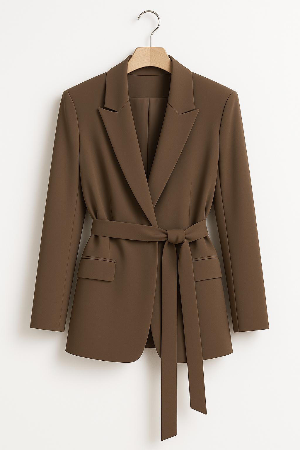Waist-Tie Fitted Blazer – Effortless Sophistication for Every Occasion